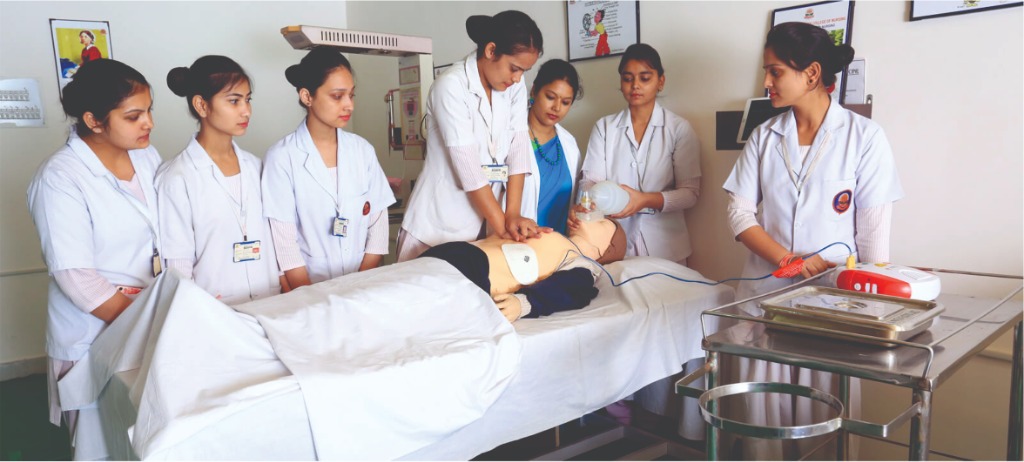 CPR Training Lab - Nursing Students Practice